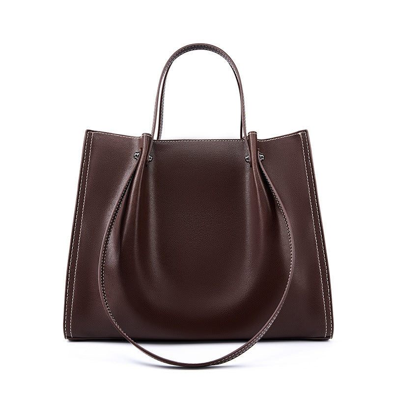Women's Bag Autumn And Winter One Shoulder Genuine Leather Large Capacity Commuter High-grade Portable
