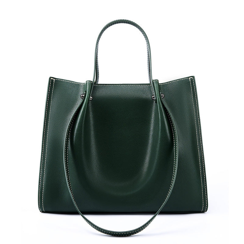 Women's Bag Autumn And Winter One Shoulder Genuine Leather Large Capacity Commuter High-grade Portable