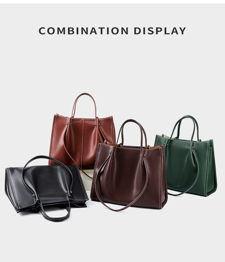Women's Bag Autumn And Winter One Shoulder Genuine Leather Large Capacity Commuter High-grade Portable